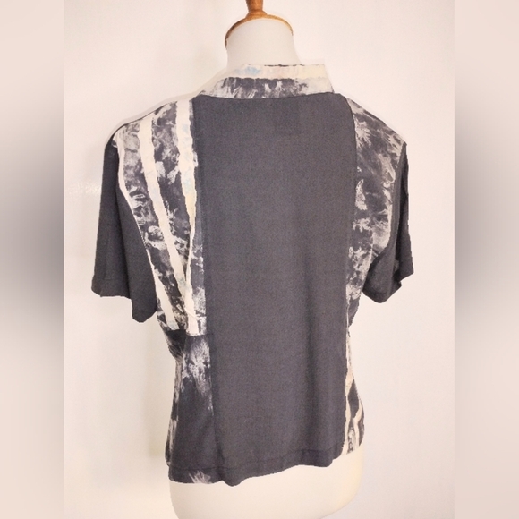 CROPPED RAYON BALI BLOUSE - Picture 3 of 8